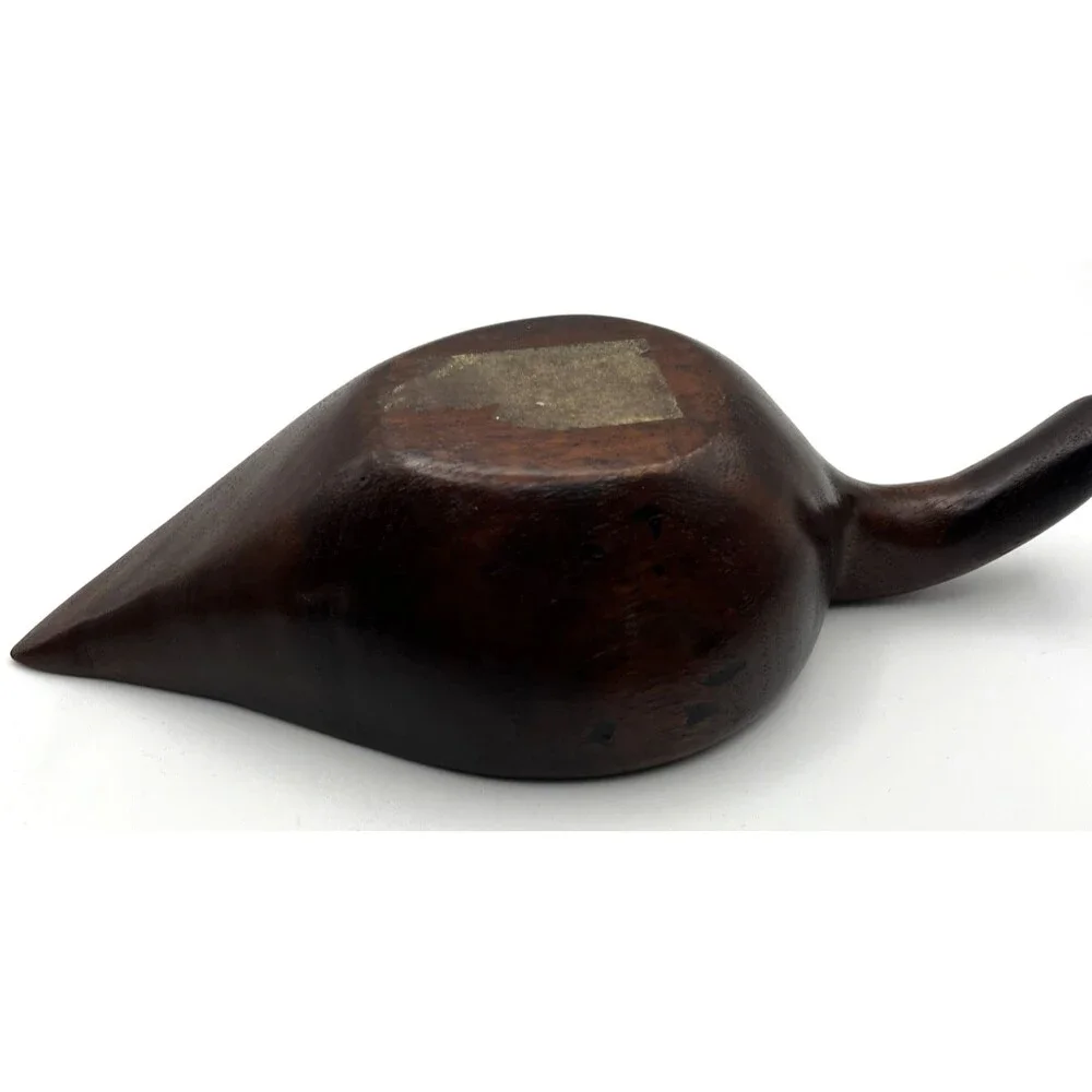 Vtg Hand Carved Teardrop Shape Rustic Wooden Serving Scoop Kitchen Decor
